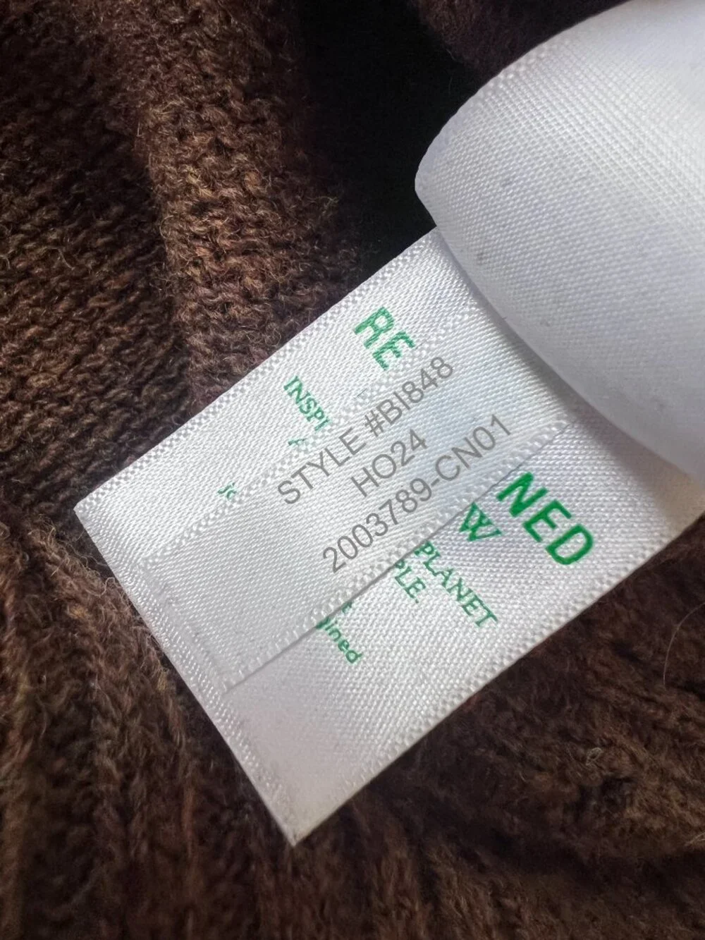 J.Crew Shaggy Dog 100% Wool Brown Saddle Sleeve Crewneck Sweater - Men's Large